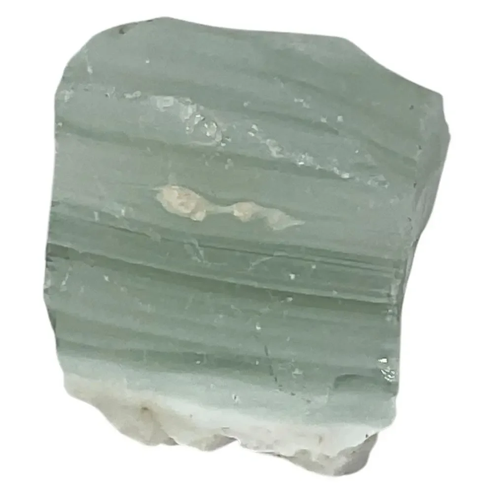 Milk Glass Clear Layered Art Glass Cullet Glowing Manganese Slag Glass‎ #5GX88